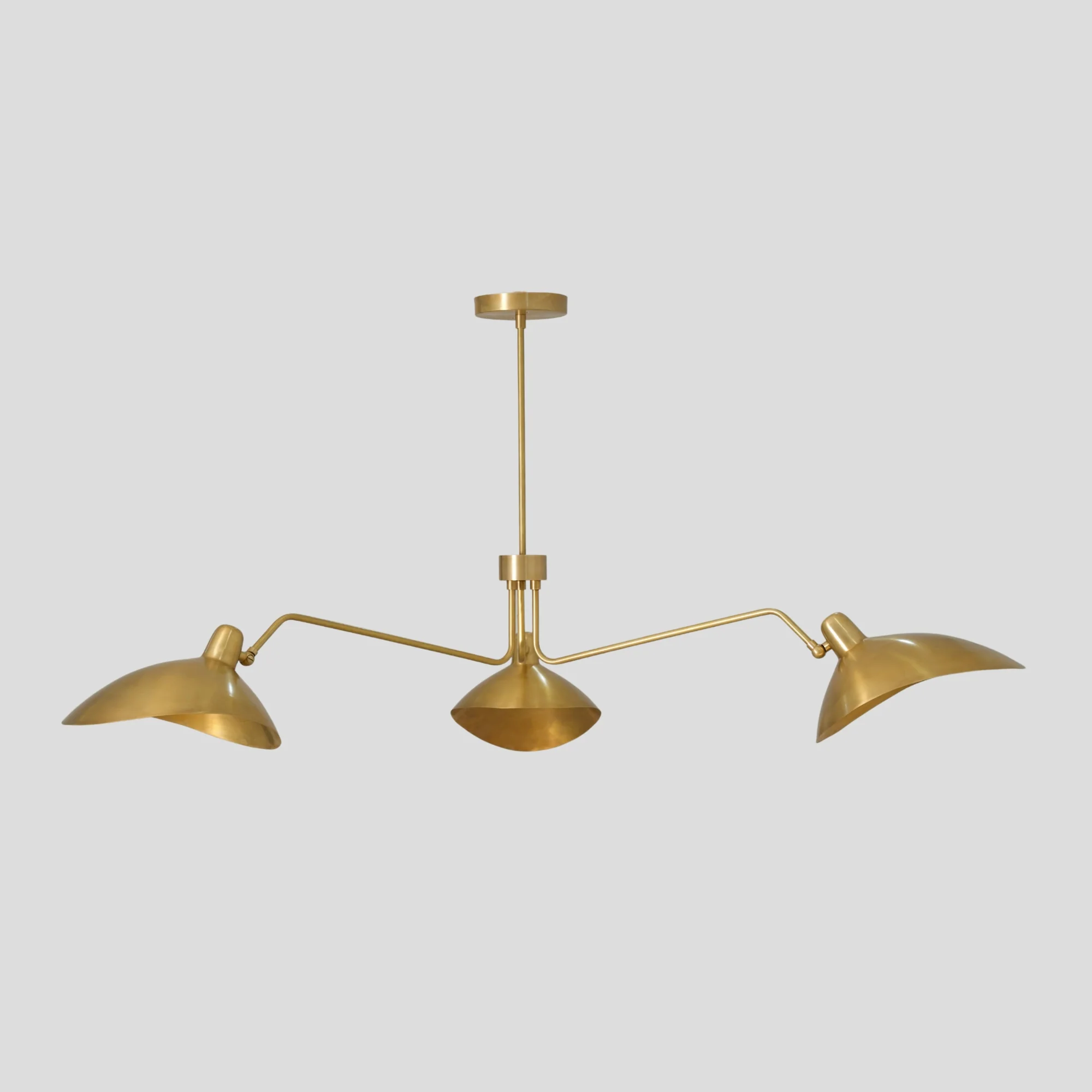 Ceiling Three Arm Light - 3 Light Curved - Image 2