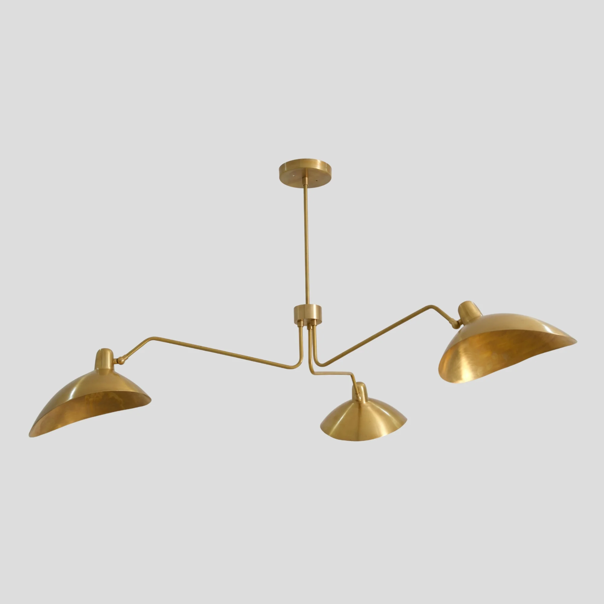 Ceiling Three Arm Light - 3 Light Curved - Image 3