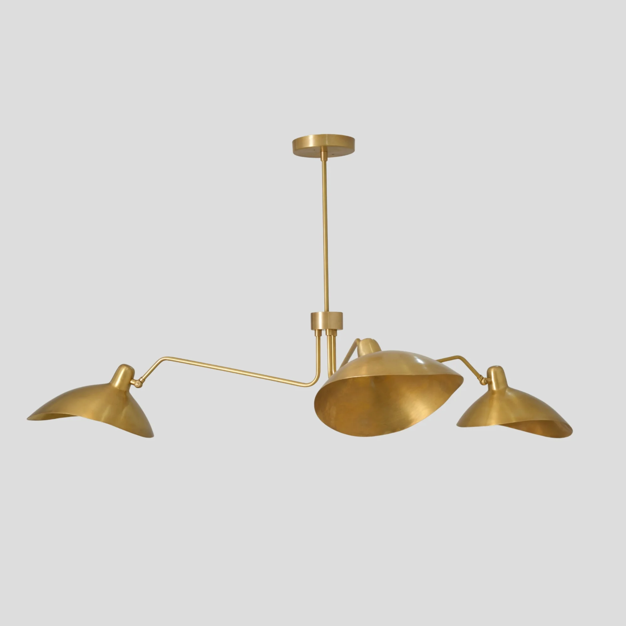 Ceiling Three Arm Light - 3 Light Curved - Image 4
