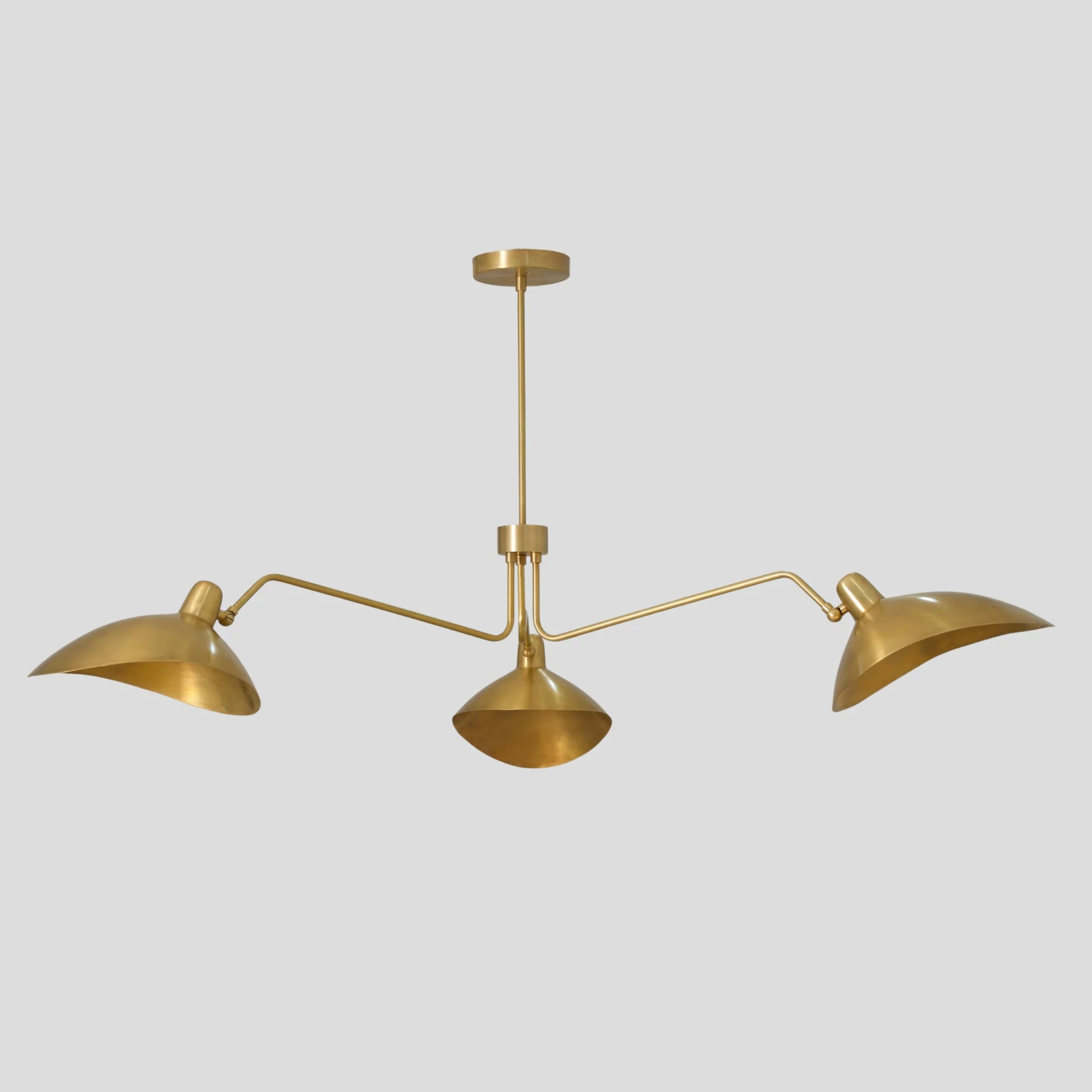 Ceiling Three Arm Light - 3 Light Curved - Image 5