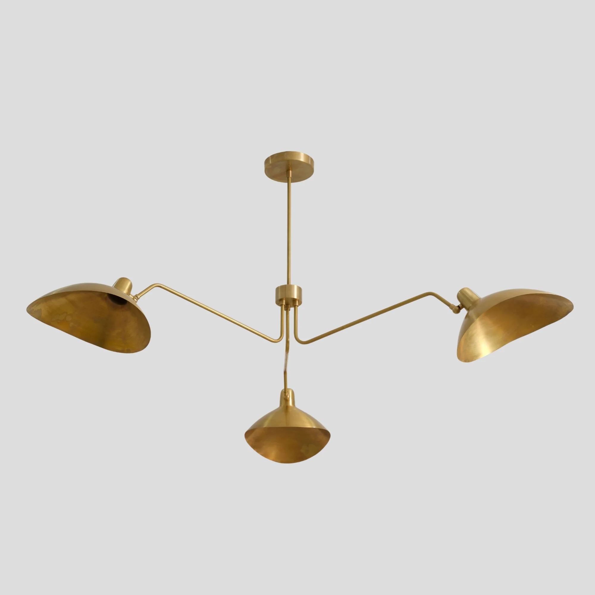 Ceiling Three Arm Light - 3 Light Curved - Image 6