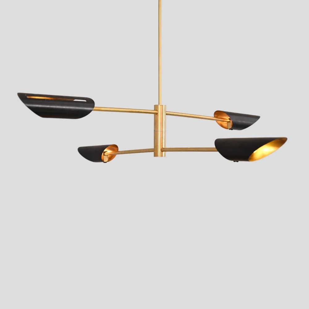4 Light Linear - Handmade Brass Light Fixture - Image 3