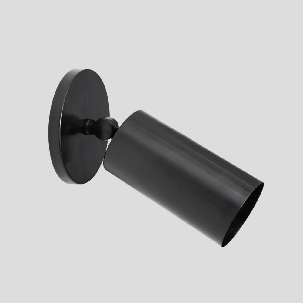 Antique Black Spot Light - Cylinder Wall Sconce