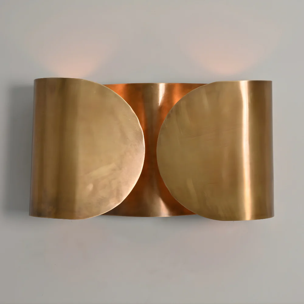 Brass ButterFly Wall Sconce - 2 Light Mid Century Modern