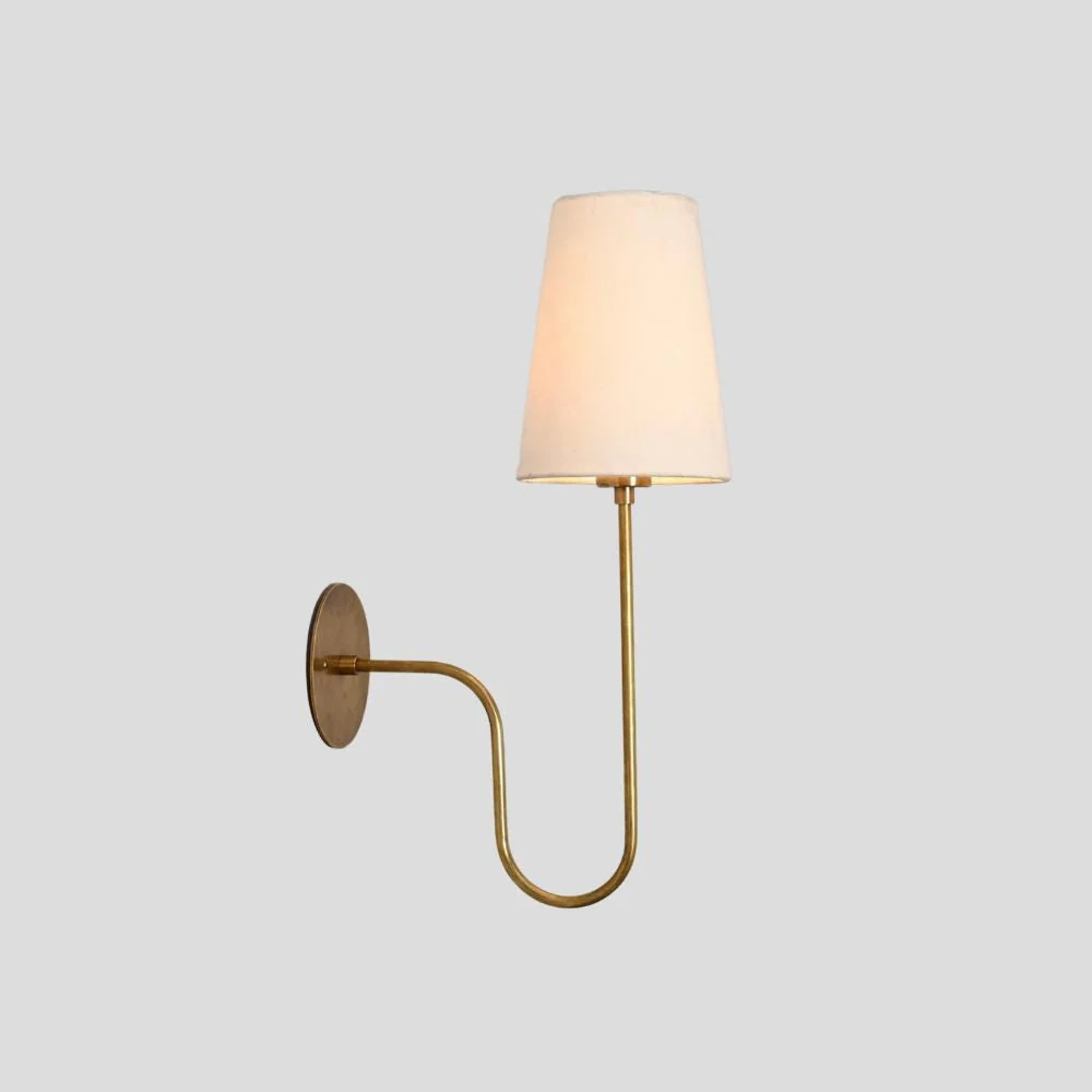 Wall Sconce Linen Shade - Bedside Lamp - Image 2