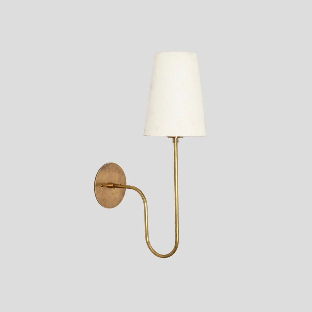 Wall Sconce Linen Shade - Bedside Lamp - Image 4