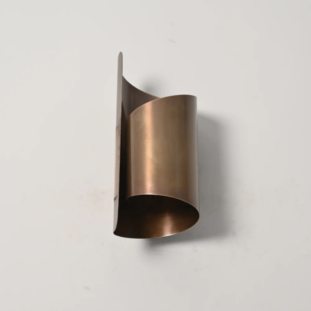 Curved Arc Wall Sconce - Brass Wall Light - Image 5