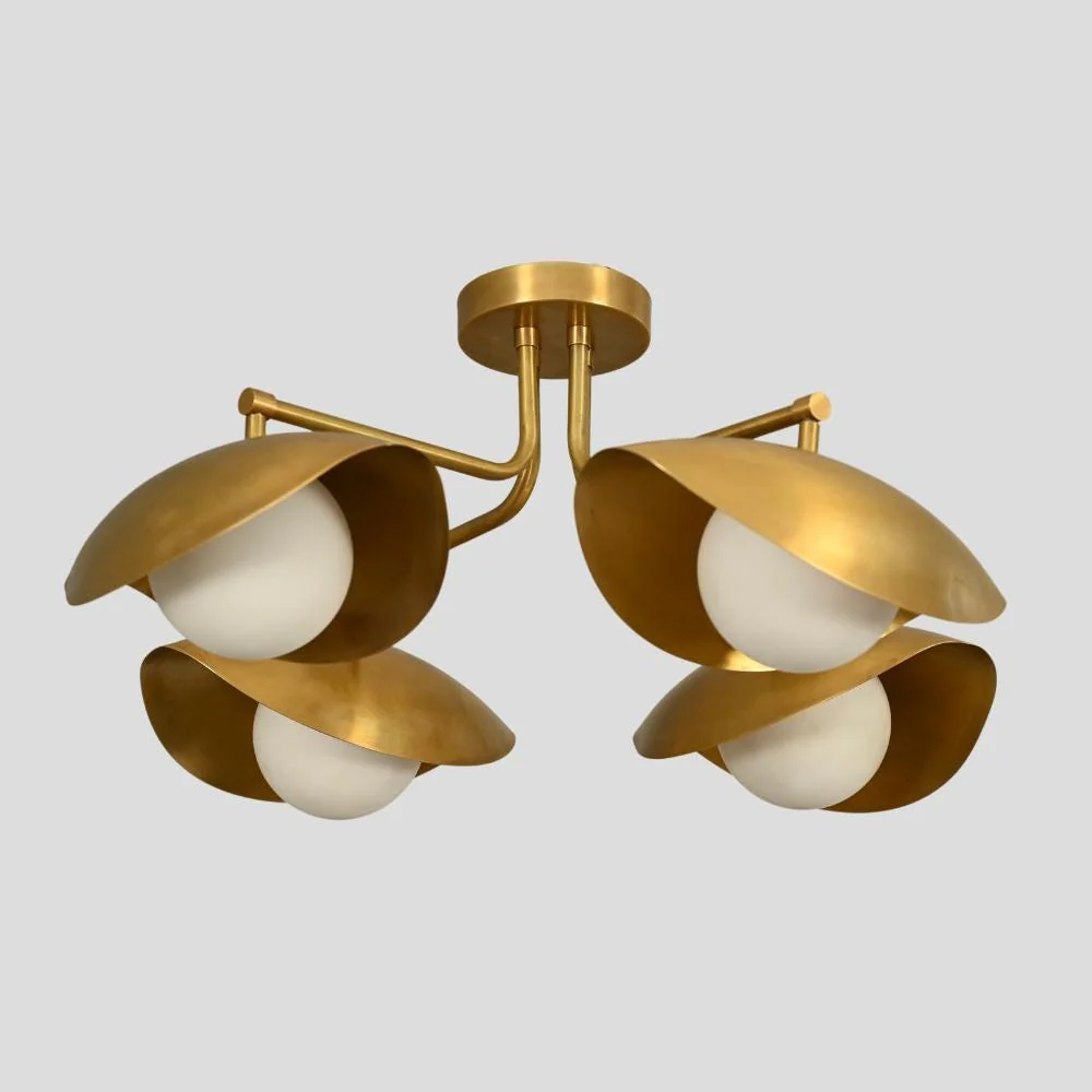 Flush mount Ceiling Light - 4 Globe Chandelier - Image 5