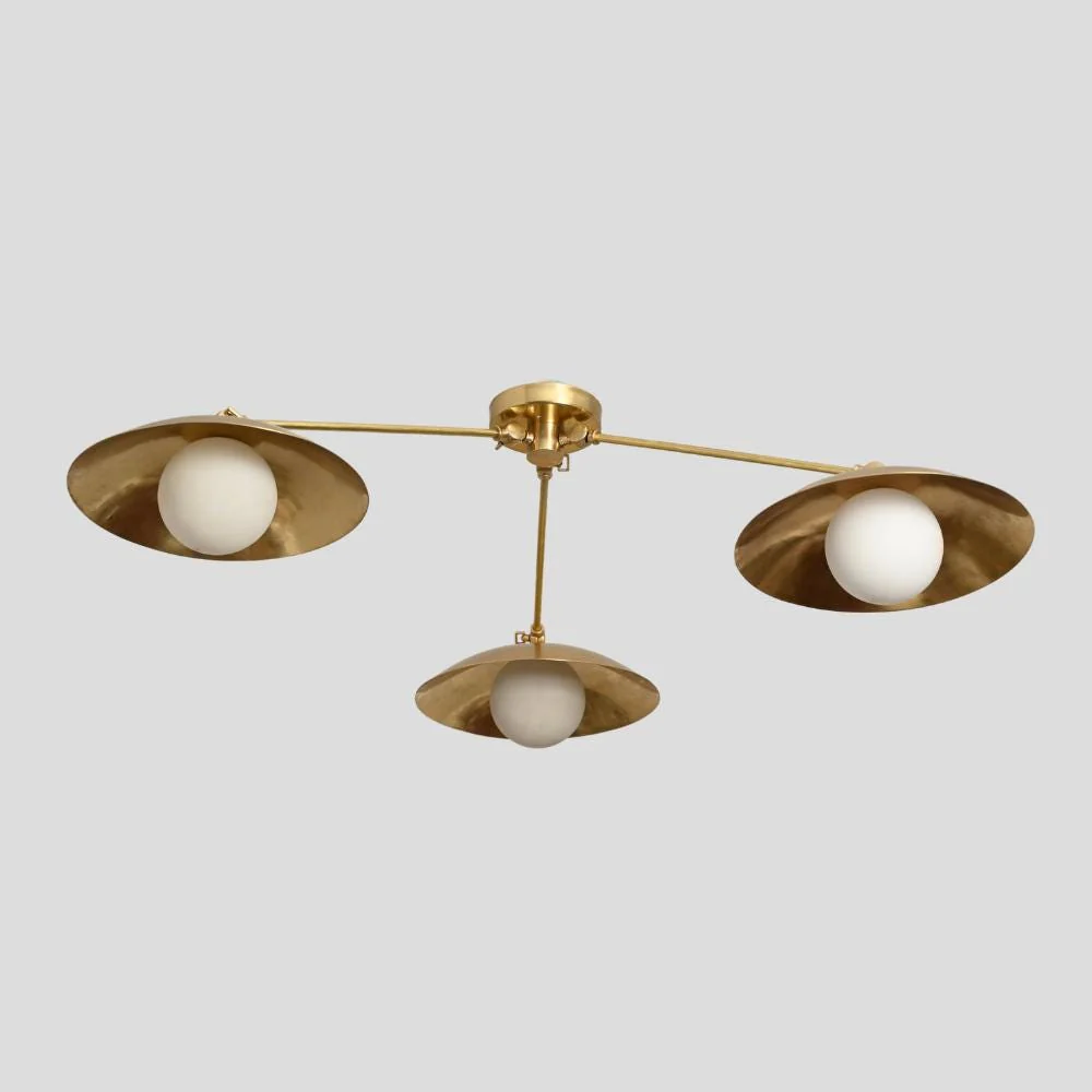 Flush mount Ceiling Light - Three arm Light - Image 3