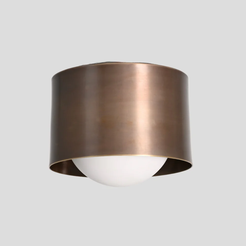 Minimalist Brass Spot Light - Flush Mount Ceiling Light