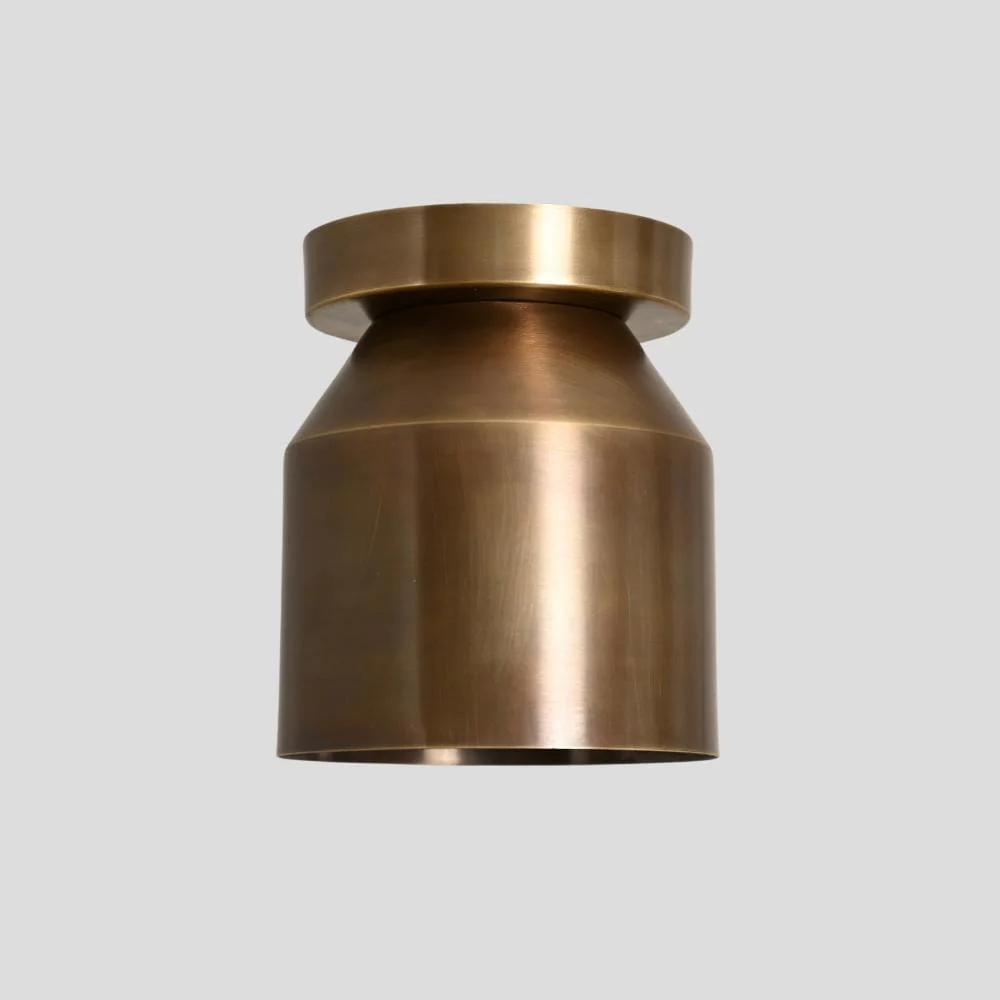 Minimalistic Brass Flush Mount - Globe Orb Pendant - Image 2