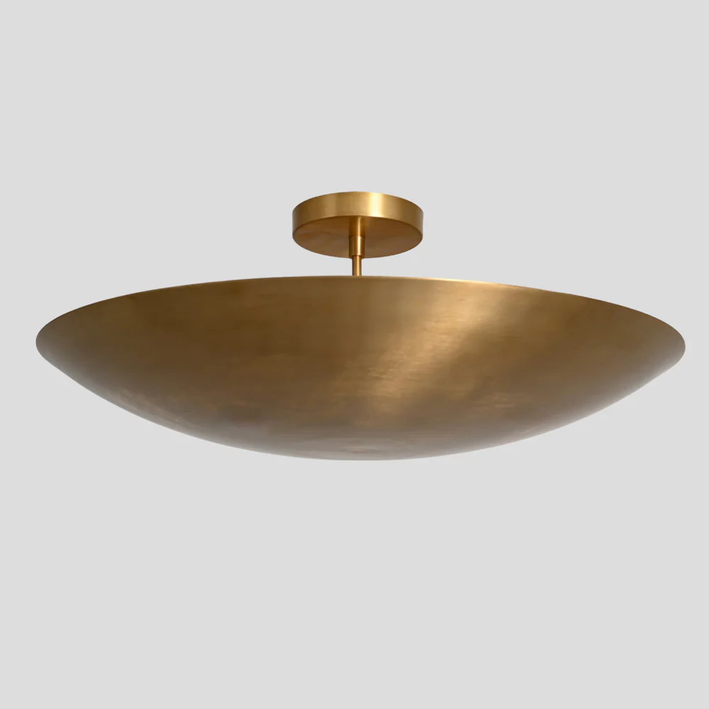 Modern Brass Dome - Semi Flush Mount Chandelier - Image 5