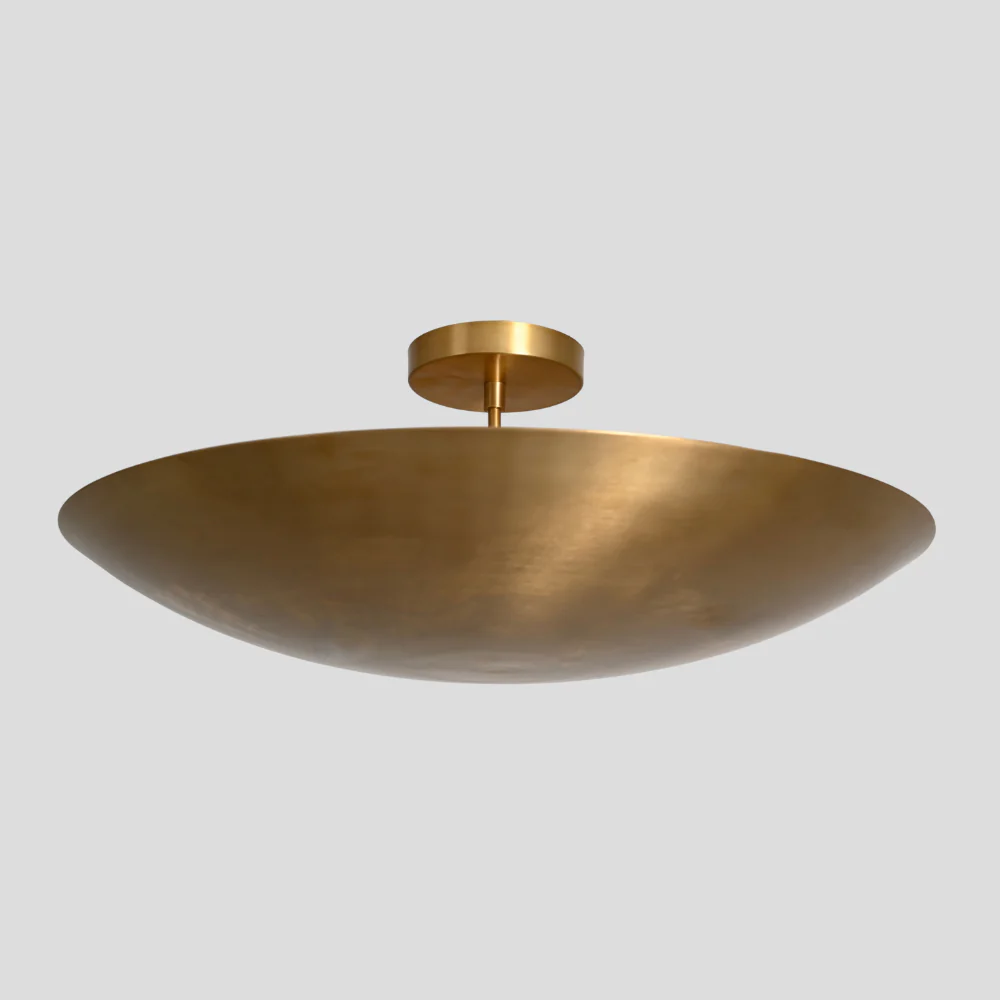Modern Brass Dome - Semi Flush Mount Chandelier - Image 7