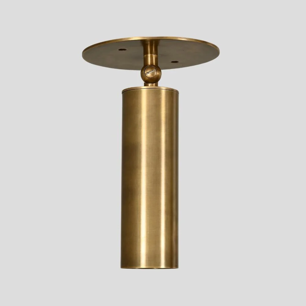 Pure Brass Cylinder - Mid century Brass Spotlight - Image 3