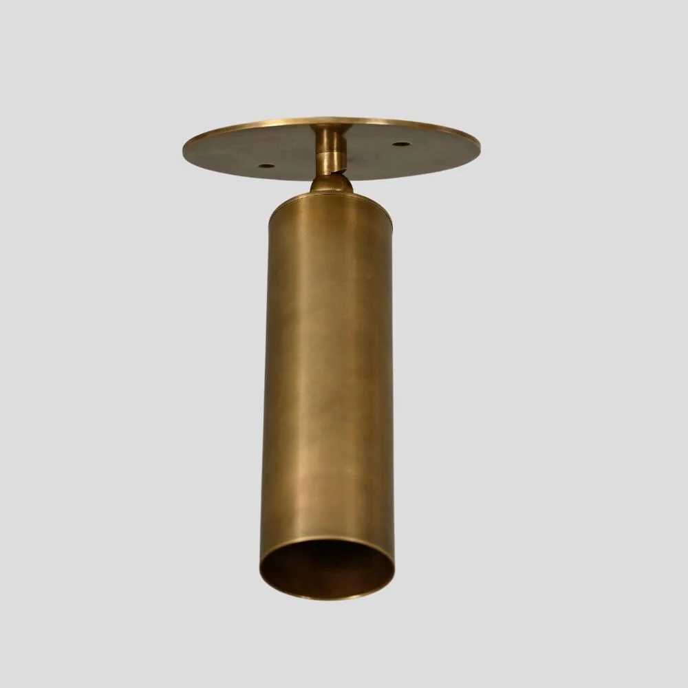 Pure Brass Cylinder - Mid century Brass Spotlight - Image 4